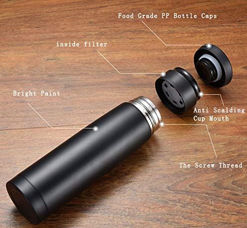 18oz Car Logo Travel Mugs & Tumblers Vacuum Insulated Stainless Steel Thermal Bottle Fashion Sport Thermal Cup for Hot or Cold Drink Coffee Or Tea (fit maserati)