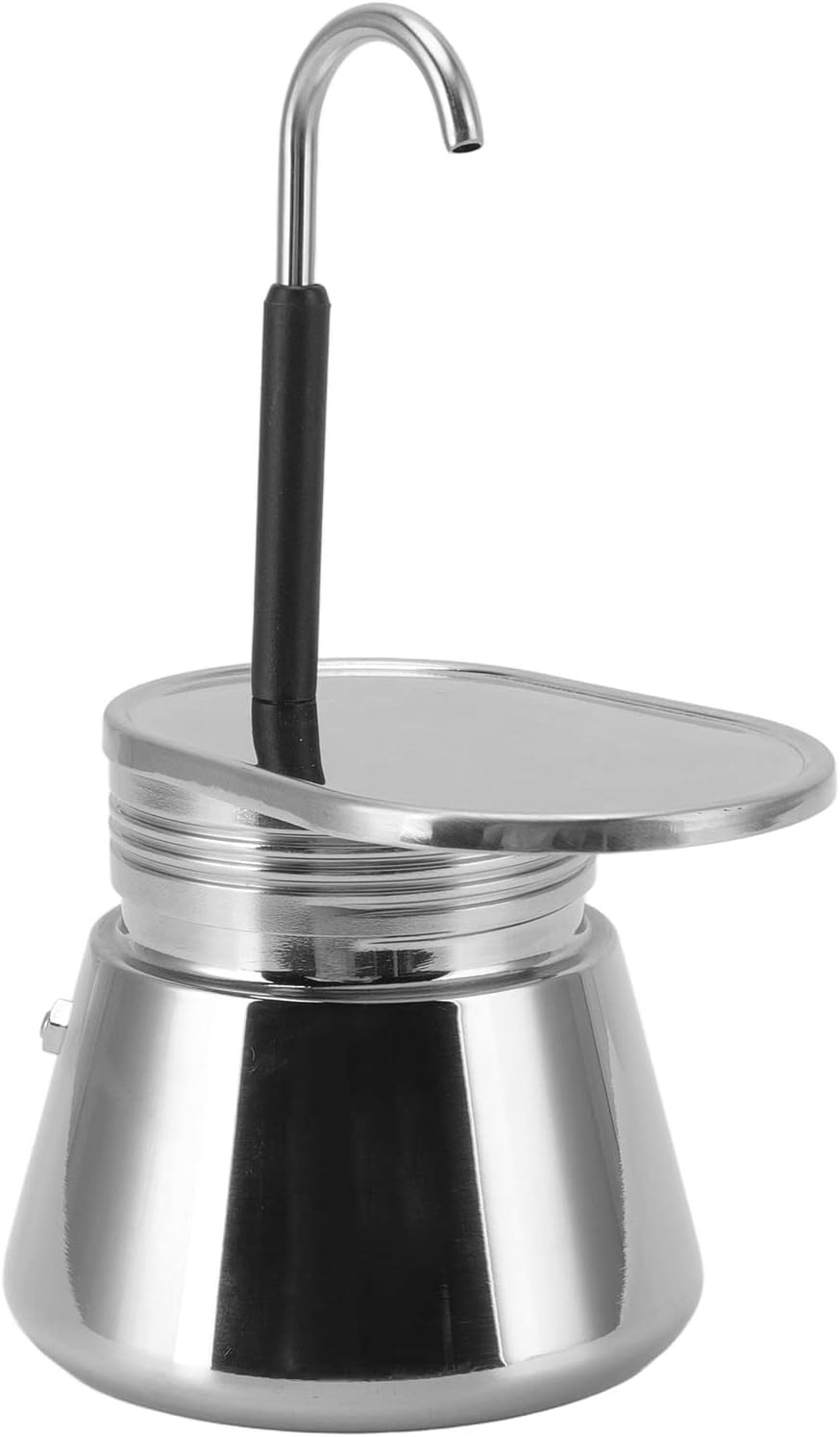 Espresso Maker, Single Spout Stovetop Pot Stainless Steel Mini Stovetop Espresso Percolator Italian Type Espresso Cup Coffee Maker,Use on Stove at Home or Camping