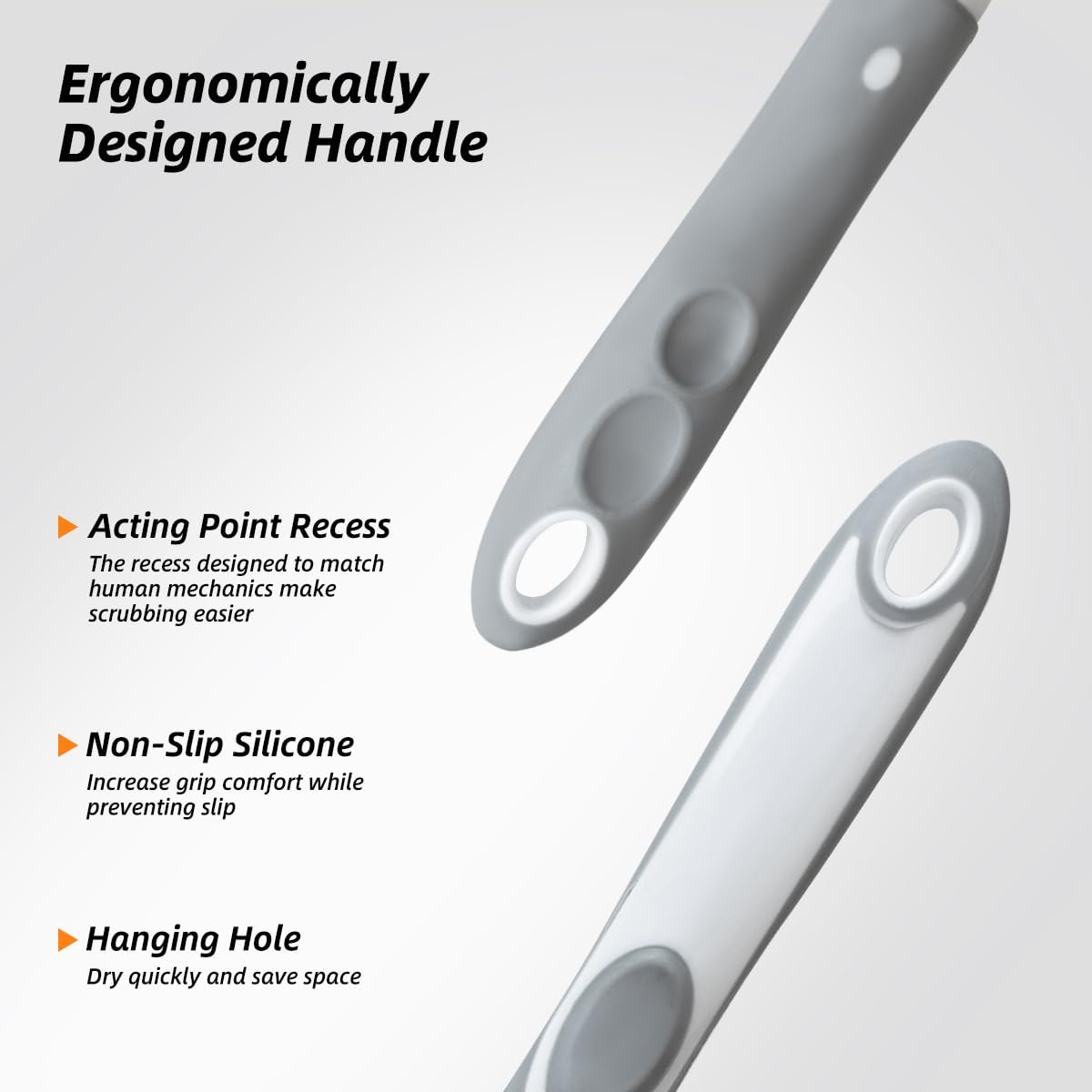 3 Pack Heavy-Duty Scrub Brush Set, Grout Brush, Shower Squeegee, Shower Cleaning Brush with Non-Slip Grip and Stiff Bristles Scrub Brushes for Cleaning Bathroom, Kitchen, Tile, Grout, Tub, Floor, Sink