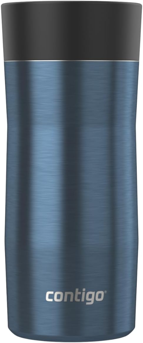 Contigo AUTOSEAL West Loop Vacuum-Insulated Stainless Steel Travel Mug with Easy-Clean Lid 12 oz Blueberry