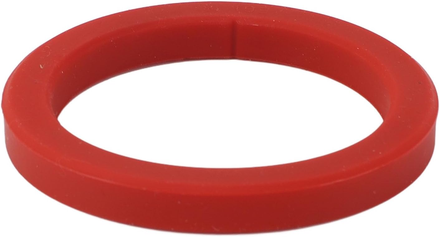 2PCS Silicone Group Gasket for E61, 8mm Brew Head Group Gasket Replacement Espresso Machine for Gaggia (Red)