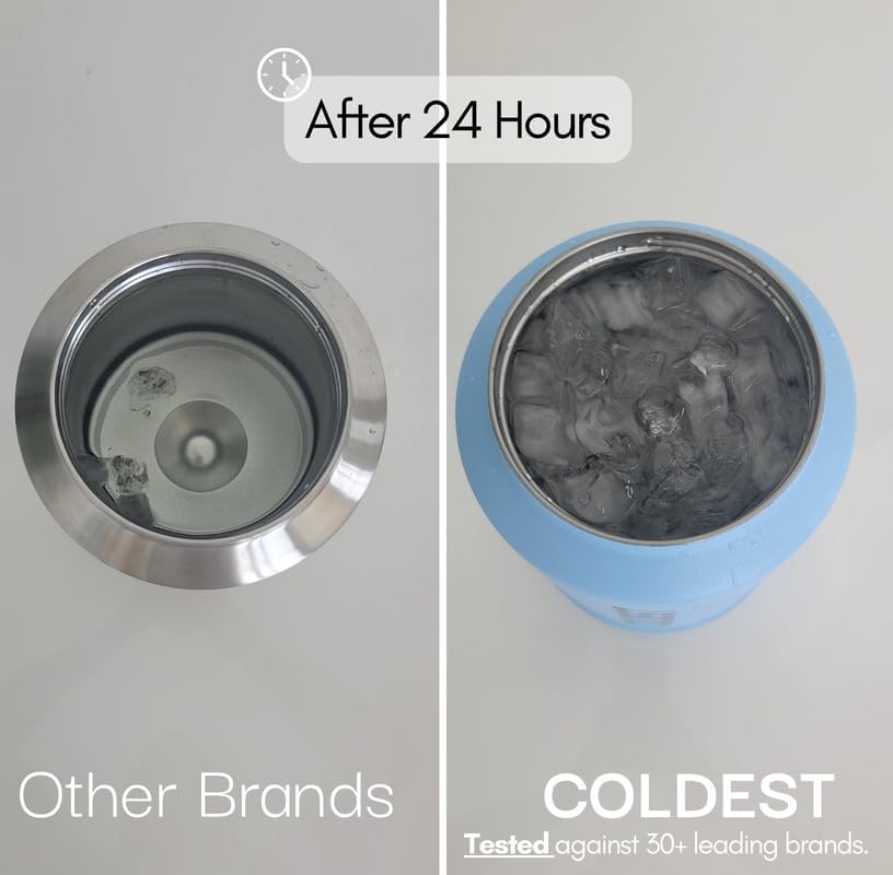 Coldest 40 oz Tumbler with Handle and Straw, 100% Leak Proof Insulated Tumbler with Lid and Straw (3 Lids), Stainless Steel Tumblers for Women & Men, Cup Holder Friendly, 46 oz (Moonlight Hearts)