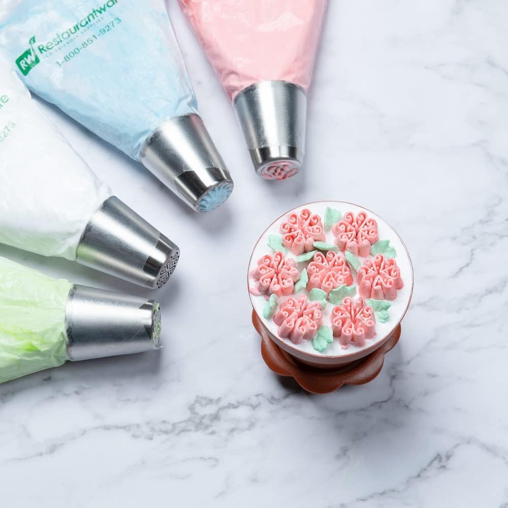 Restaurantware-Russian Piping Tip, 1 Flower Cake Decor Piping Tip - #3, Corrosion-Resistant, Stainless Steel Decorating Tip For Frosting, Dishwashable, Decorate Cupcakes, Cakes, or Cookies