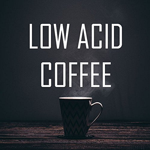 Low Acid Decaf Coffee, Blend of Natural Low Acidic Coffee, Whole Beans, Fresh Roasted, Kosher, 5 lbs