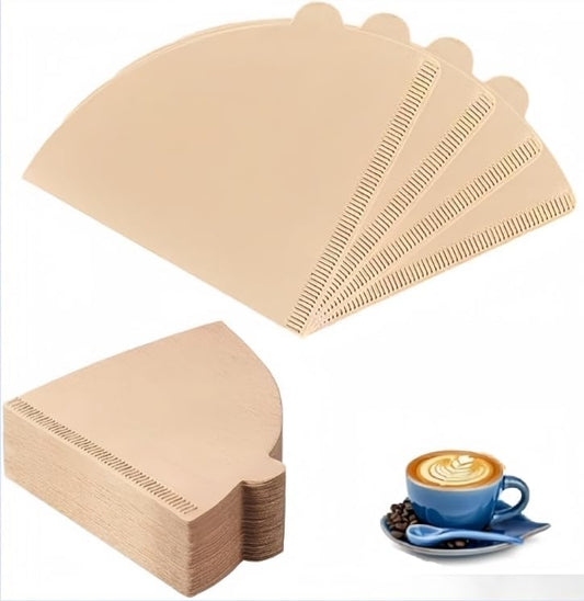 Generic Cone Filters #4 for Coffee Makers - Tear-Resistant Paper, Sustainable Material, 12-Cup Compatibility - Say Goodbye to Coffee Grounds in Your Brew (100, Brown), G3334