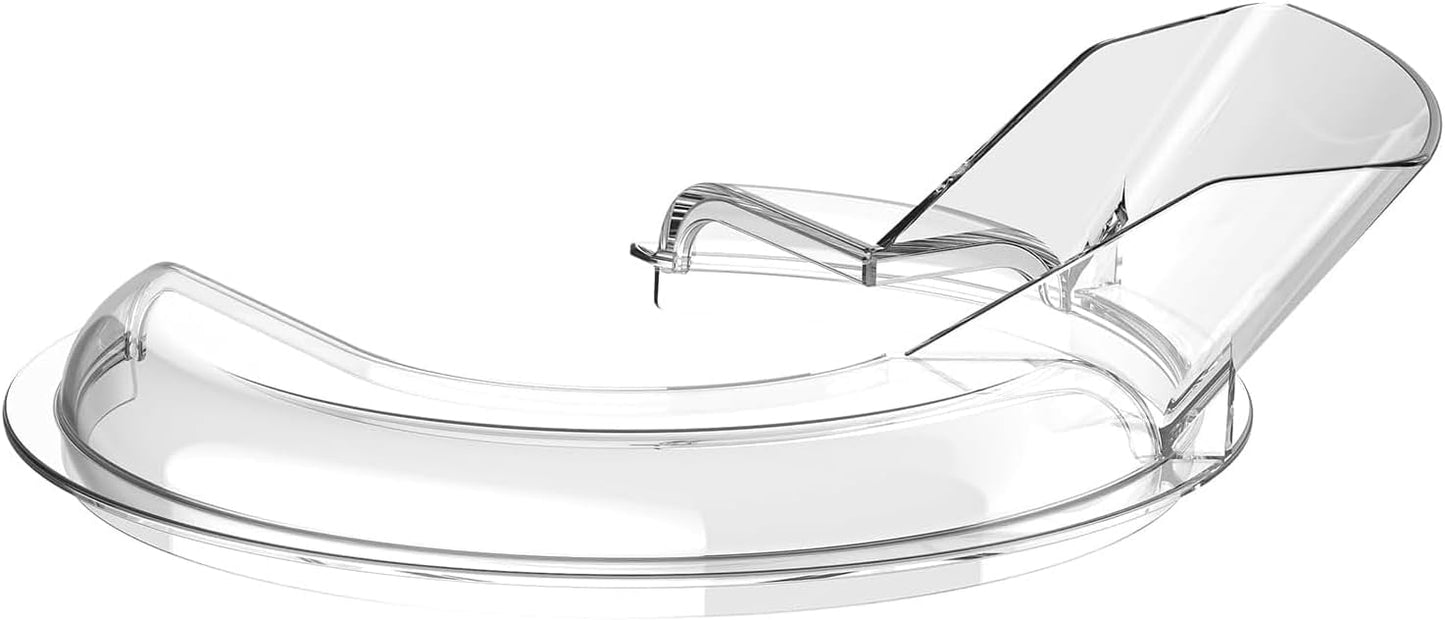 Grouarty Tilt-Head Stand Mixer Pouring Shield – Universal Splash Guard Compatible with 6-7QT Stainless Steel, Glass & Ceramic Bowls, Secure Fit Design
