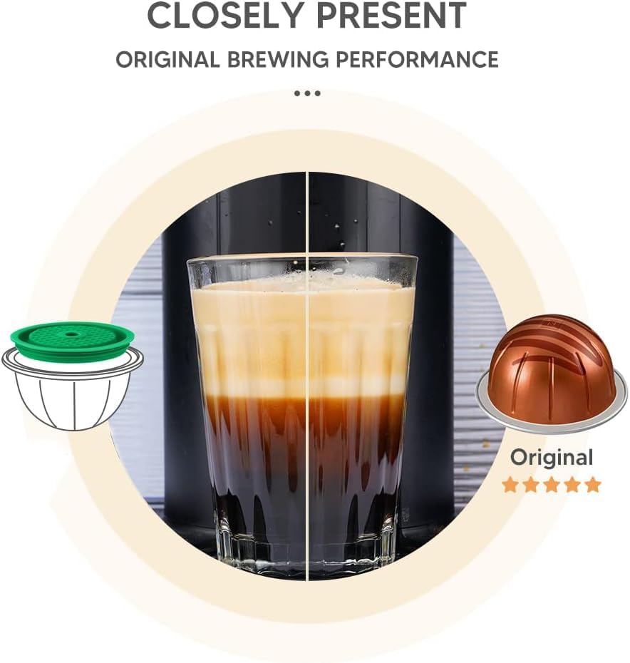 Refillable Vert*o Coffee Capsules DISCS Reusable filters Refillable Coffee PodS for VERT*OLINE & VERT*O capsules, compatible with VERT*OLINE & VERT*O pods