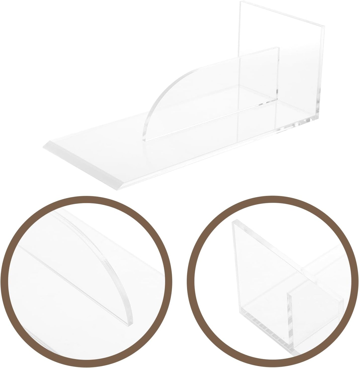 jojofuny Transparent Acrylic Cake Scraper Smoother, Baking Tool for Cake Decoration, Fondant Smoother, Bakery Supplies, Frosting Tools, 8.66 X 3.93 X 3.14 Inch