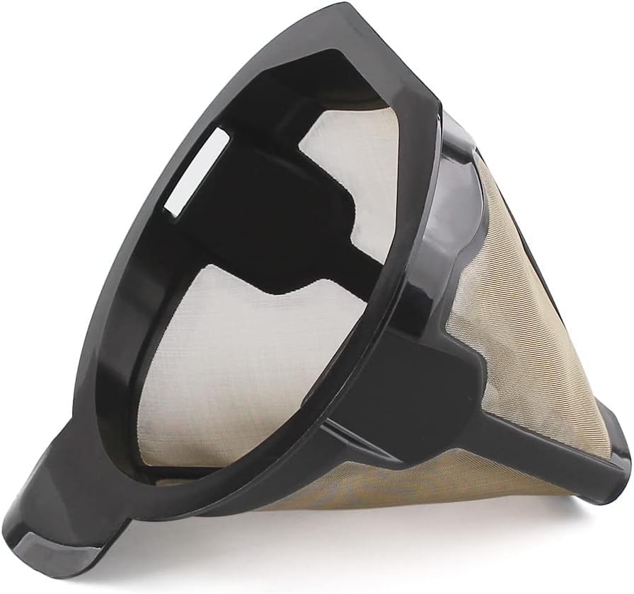 Reusable Coffee Filter Basket for Ninja, Stainless Steel Cone Coffee Permanent Filters, Replacement Parts for Ninja Coffee Maker CM300/305/401|CP300/301/305/307/307C
