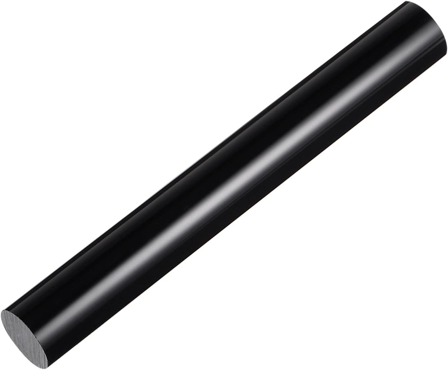 HARFINGTON Acrylic Clay Roller 8 Inch x 1 Inch Solid Non-Stick Plastic Round Tube Roller Polymer Clay Rod Fondant Rolling Pin for Shaping, Sculpting, Modeling DIY Crafts, Black
