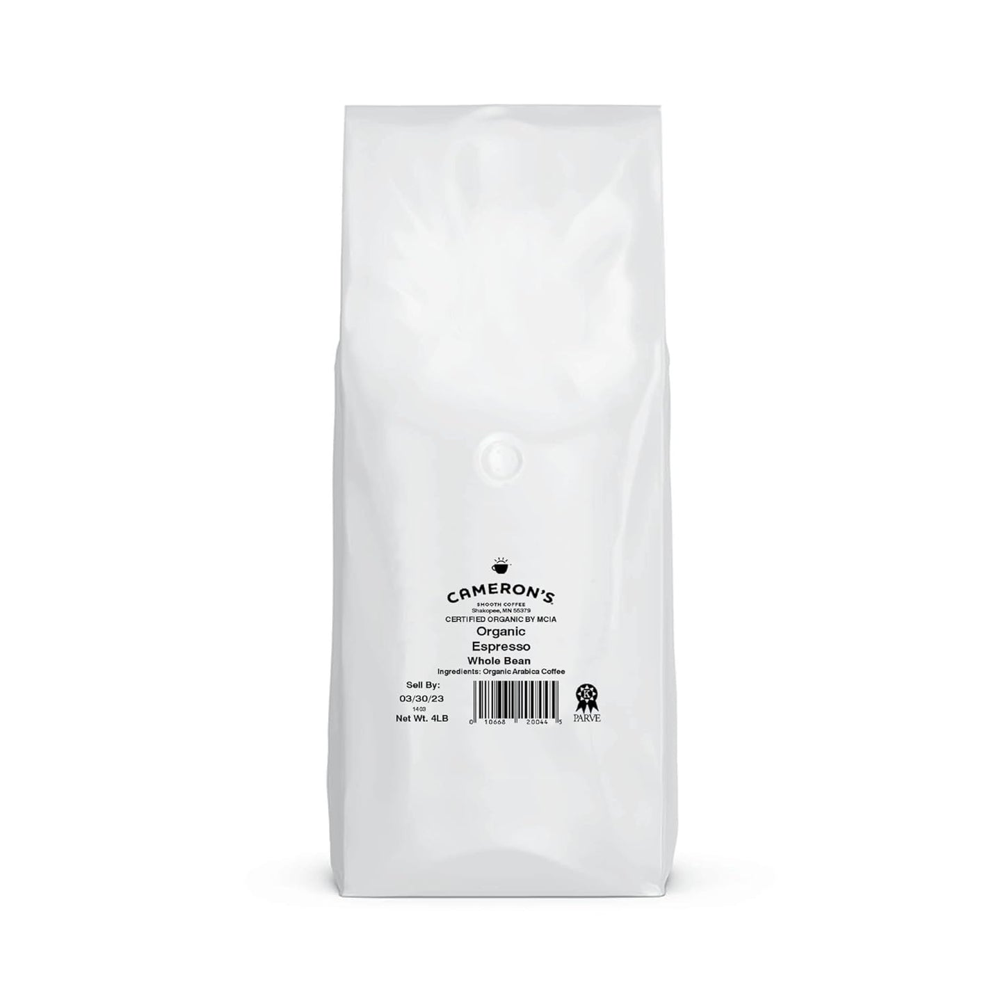 Cameron's Coffee Roasted Whole Bean Coffee, Organic Espresso, 4 Pound