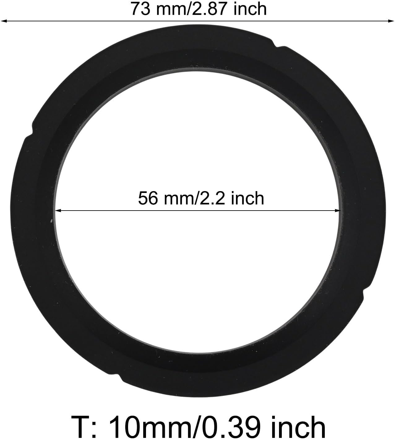 Group Head Seal Gasket For Bezzera, Espresso Machines Group Nozzle Connector Gasket O-Ring, Silicone Replacement 73X56x10mm(2 pack)