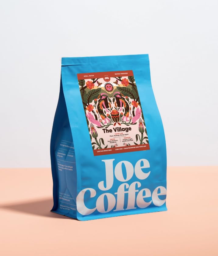 Joe Coffee Company - The Village Whole Bean Specialty Coffee, 12 oz Bag | Women-Produced, NYC Roaster, Rainforest Alliance Certified, Kosher, Climate-Friendly