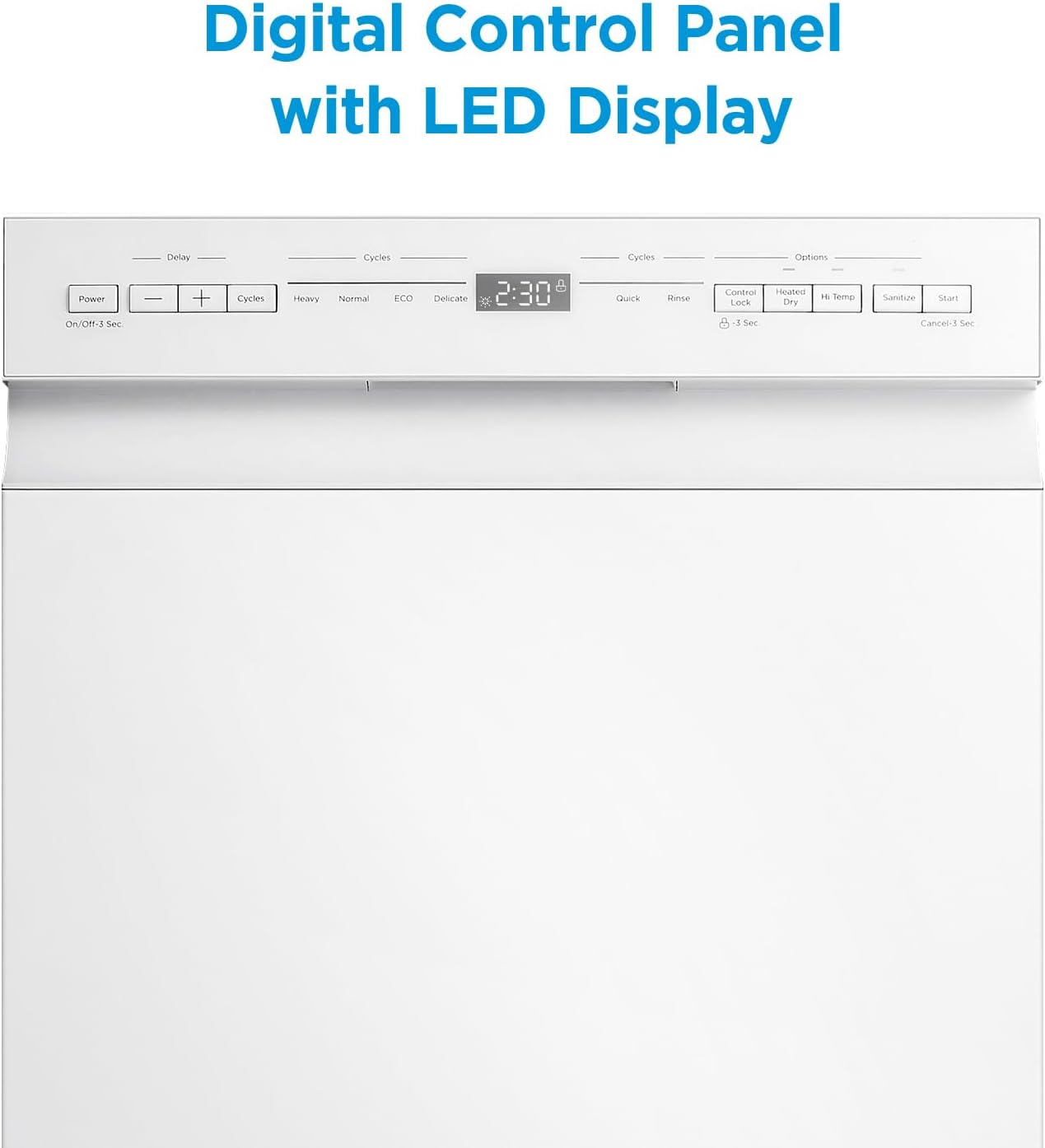 Midea MDF18A1AWW Built-in Dishwasher with 8 Place Settings, 6 Washing Programs, Stainless Steel Tub, Heated Dry, Energy Star, White