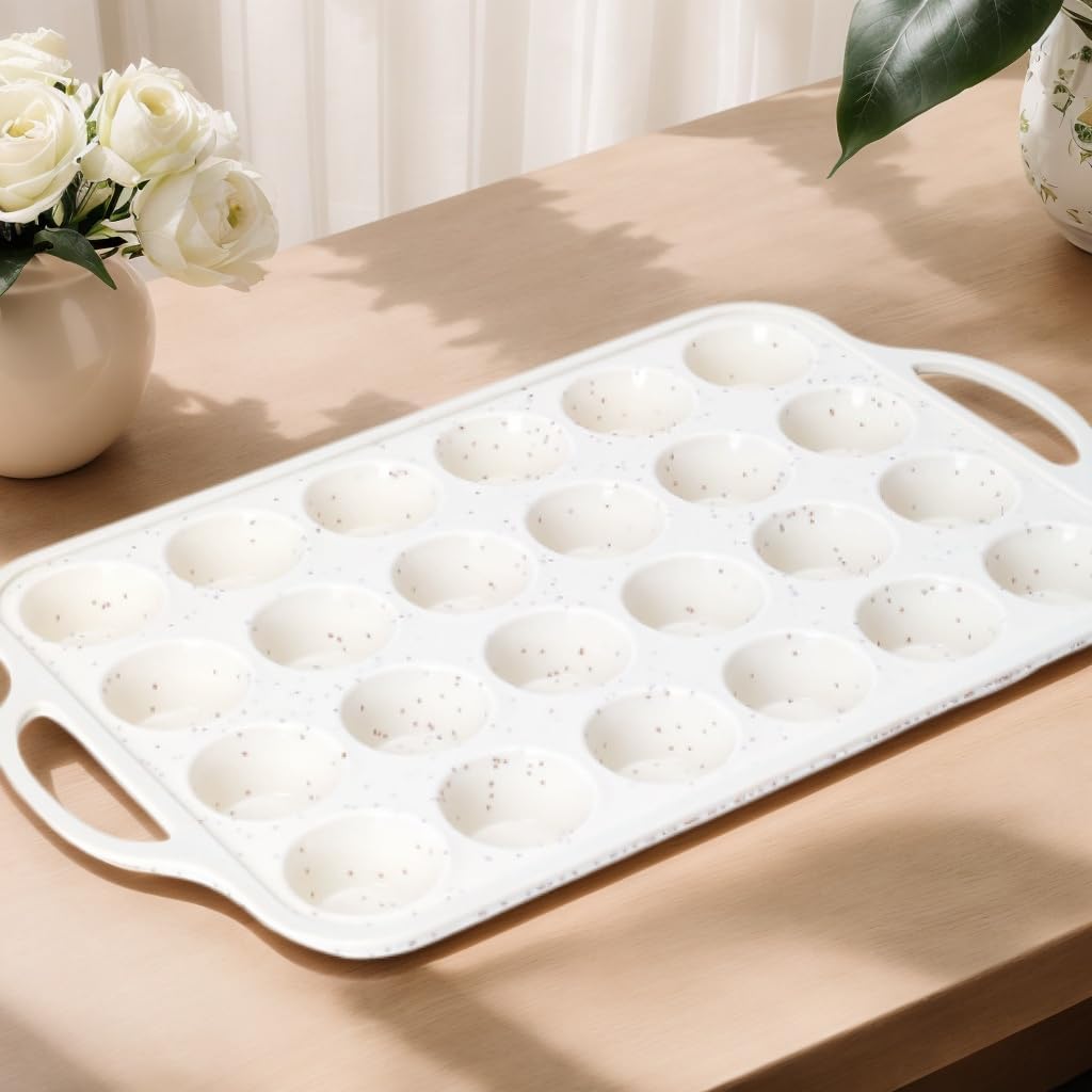 Silicone Cupcake Pan & Mini Silicone Muffin PanCombo Set - silicone mini muffin pan 24-2pack for Baking Non-Stick, Perfect for Cupcakes, Muffins & Desserts, Egg Bites Oven Safe, 2 Pack Confetti