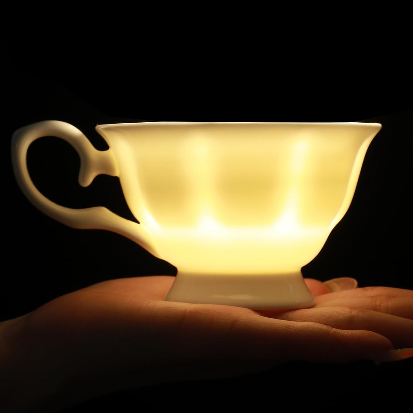 Fine Bone China Coffee Cups with Saucers, Set of 4 Vintage British Royal Style Ceramic Tea Cups, 4 Oz Small Tea Cup and Saucer Set for Afternoon Tea or Gift