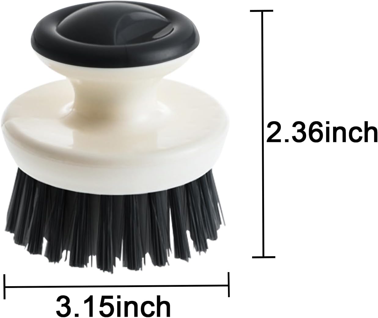 Dish Scrub Brush,Ergonomic Grip Palm Brush,Kitchen Scrub Brushes for Cleaning, Dish Scrubber with Stiff Bristles for Sink, Pots, Pans