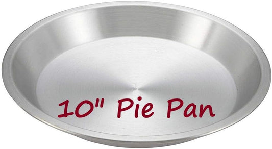 AME D'ESSENCE (1PC-10) Aluminum Pie Pan Commercial Grade Round Pie Plate Size 10" x 1mm Thick