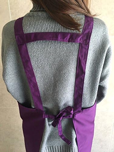 Artist apron/Long apron - Violet