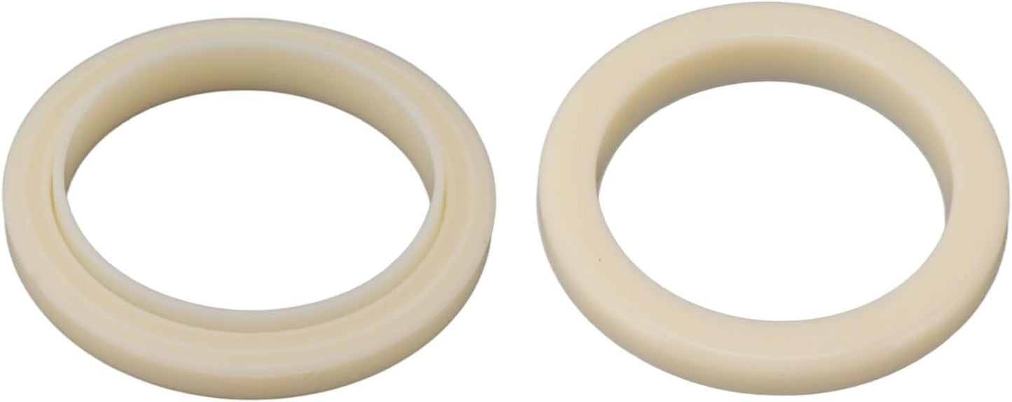 54mm Silicone Steam Ring, 2Pcs Group Head Gasket, Soft Coffee Machine Seal, 6.5cm Outer Diameter Flexible Gasket Replacement Part for 870 878 880 860 840 810 450 500, Beige