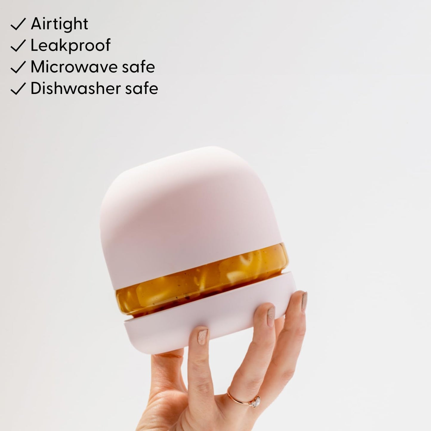 W&P Porter Seal Tight Glass Food Storage Container with Lid, Terrazzo Cream 16oz, Leak & Spill Proof Meal Prep Container, Microwave & Dishwasher Safe, Borosilicate Glass