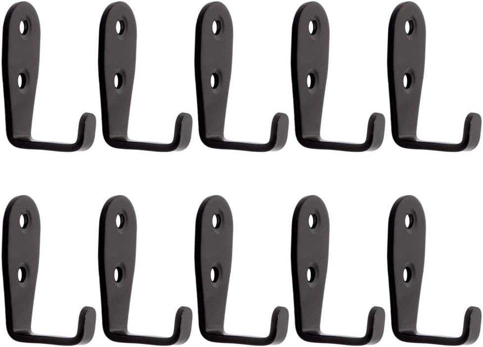 Heavy Duty Wall Hooks,Stainless Steel Screw On Hooks for Hanging Coats Plants Towels Keys Hats,Waterproof Single Shower Hanger Hooks for Garage Kitchen Bathroom 10 PCS (L Shape Small)