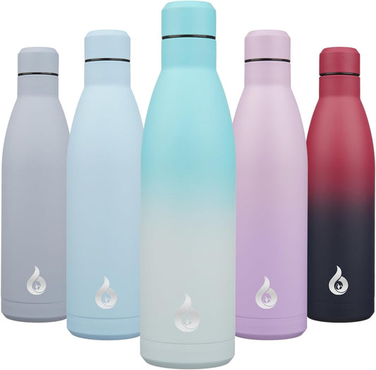 BJPKPK 25oz Insulated Stainless Steel Water Bottles Reusable Metal Travel Sports Water Bottle Keep Cold and Hot,Sea Salt