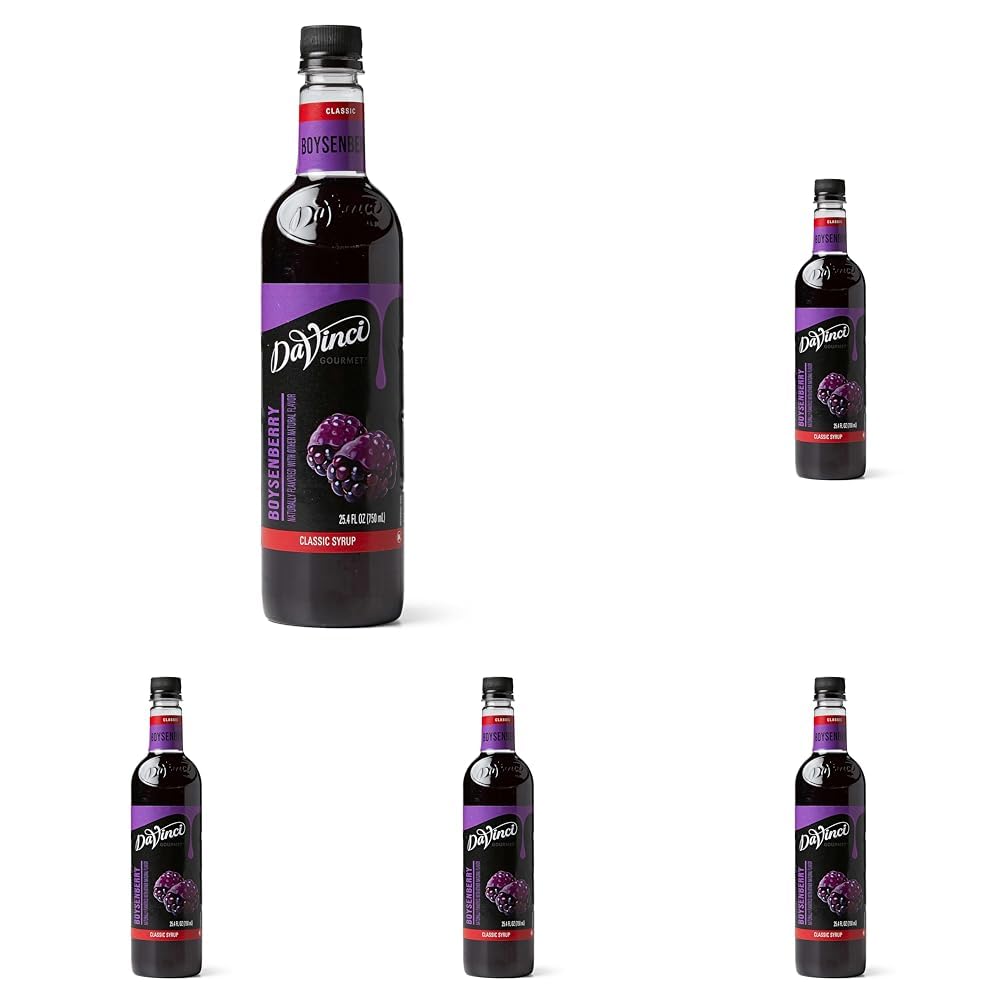 DaVinci Gourmet Boysenberry Syrup, 25.4 Fluid Ounce (Pack of 5)