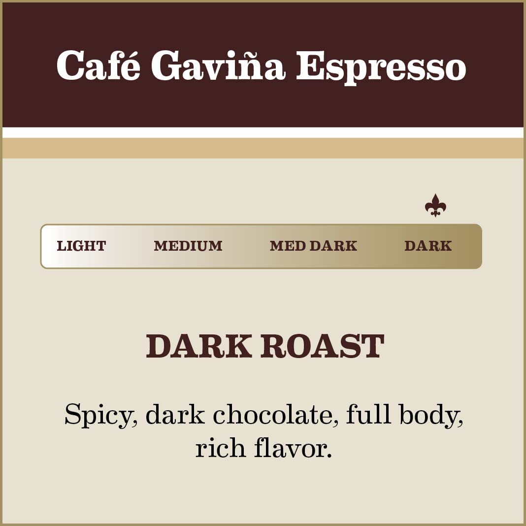 Café Gaviña Espresso, Whole Bean Dark Roast Coffee, 32 oz Bag