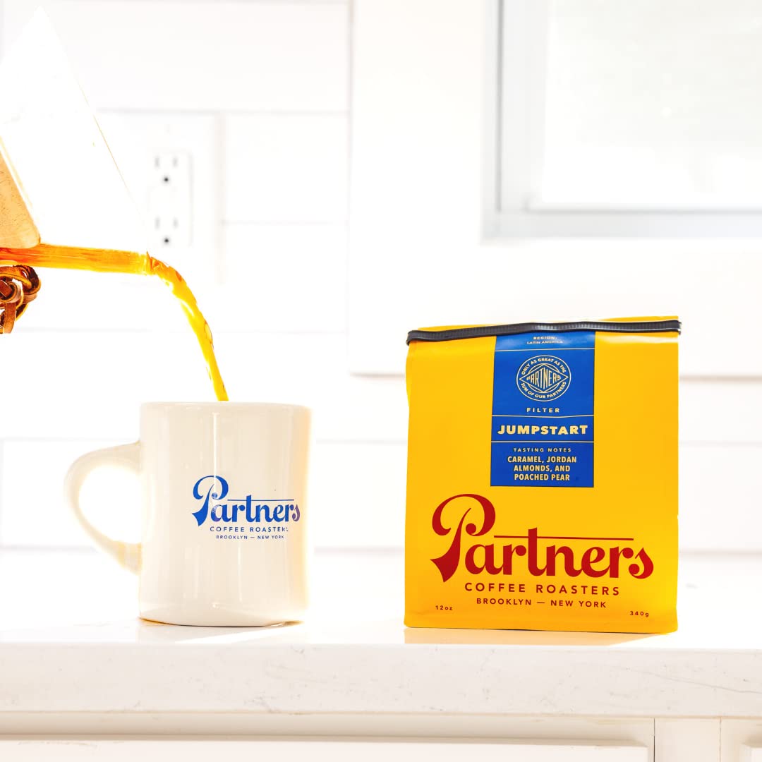 Partners Coffee Roasters, Jumpstart Blend, Whole Bean Coffee - 12 Ounce - Medium