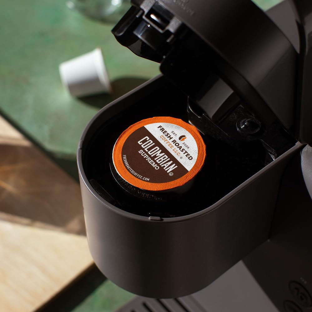 Fresh Roasted Coffee, Colombian, Medium Roast, 96 Pods for K Cup Brewers