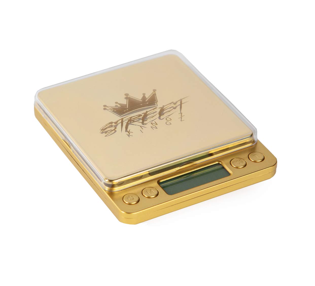 Street Kingz Gold Digital Scale - High Precision 500g Capacity Food Scale with Multi- Unit Conversion & Piece Counting - Includes 2 Weighing Bowls & 2 AAA Batteries