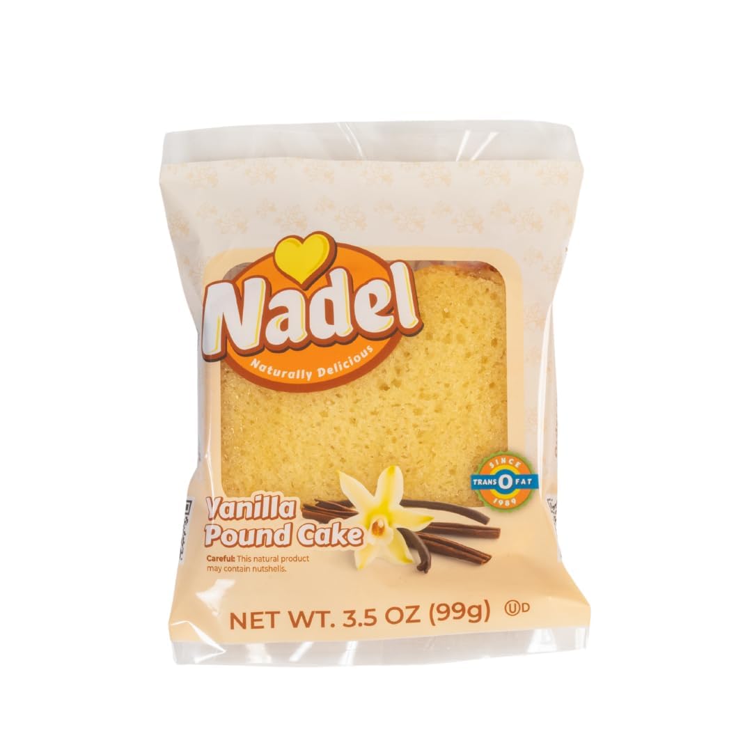 Nadel - NATURALLY DELICIOUS POUND CAKE SLICES (16 Pack) Sweet Breads & Cakes, Back to School lunch snack, breakfast bar