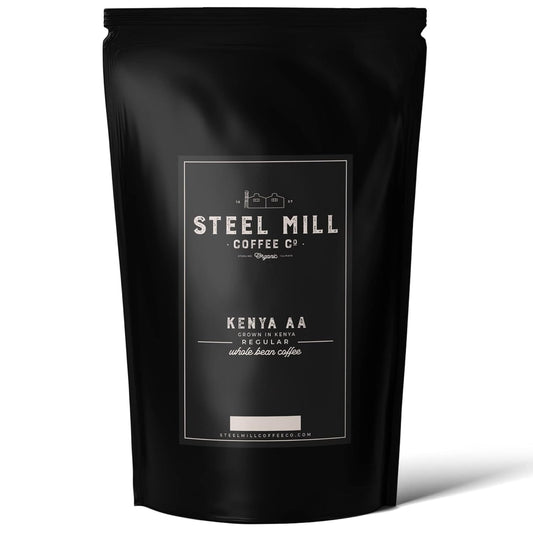 Steel Mill Coffee Co. - Kenya AA Single-Origin Ground Coffee - Regular - Medium Roast - 100% Arabica Beans - 2 lb Bag