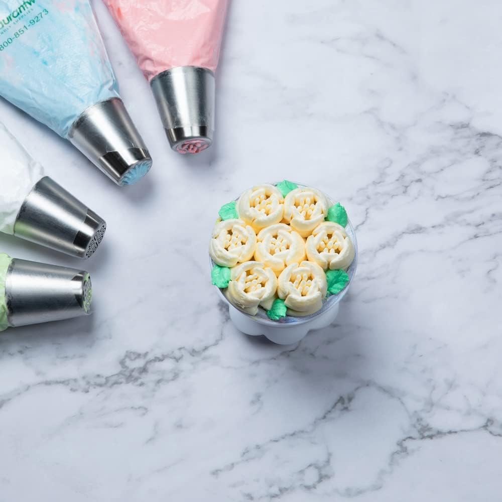 Restaurantware-Russian Piping Tip, 1 Tulip Cake Decor Piping Tip - #50, Corrosion-Resistant, Stainless Steel Decorating Tip For Frosting, Dishwashable, Decorate Cupcakes, Cakes, or Cookies