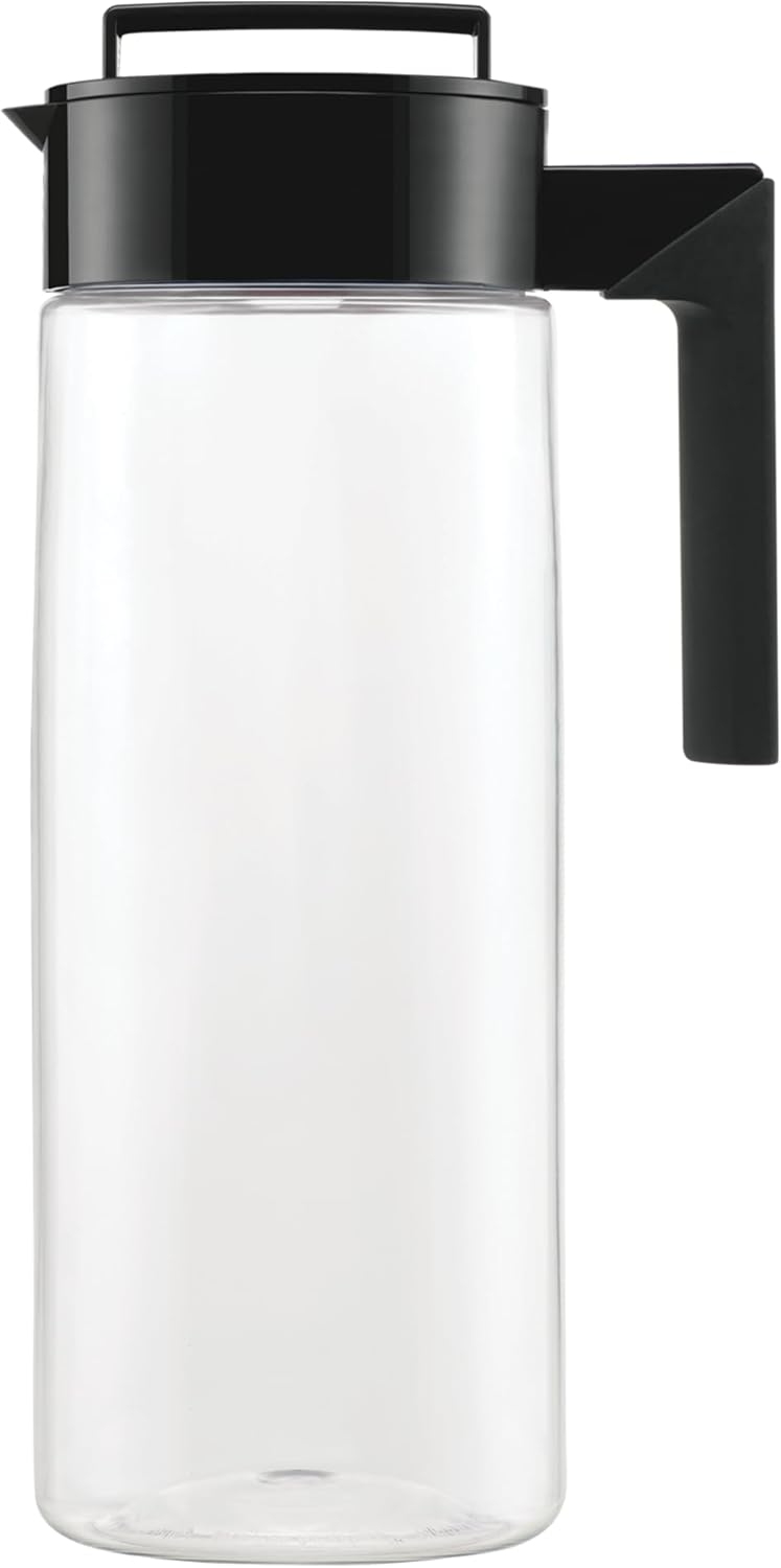 Takeya Patented and Airtight Pitcher Made in the USA, BPA Free, 2 qt, Black