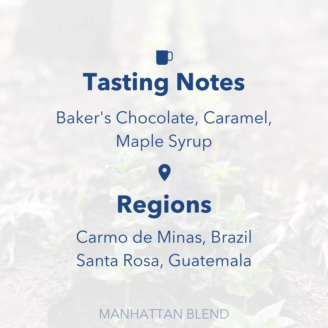 Partners Coffee Roasters, Manhattan Blend, 12 Ounce, Whole Bean Coffee, Dark Roast