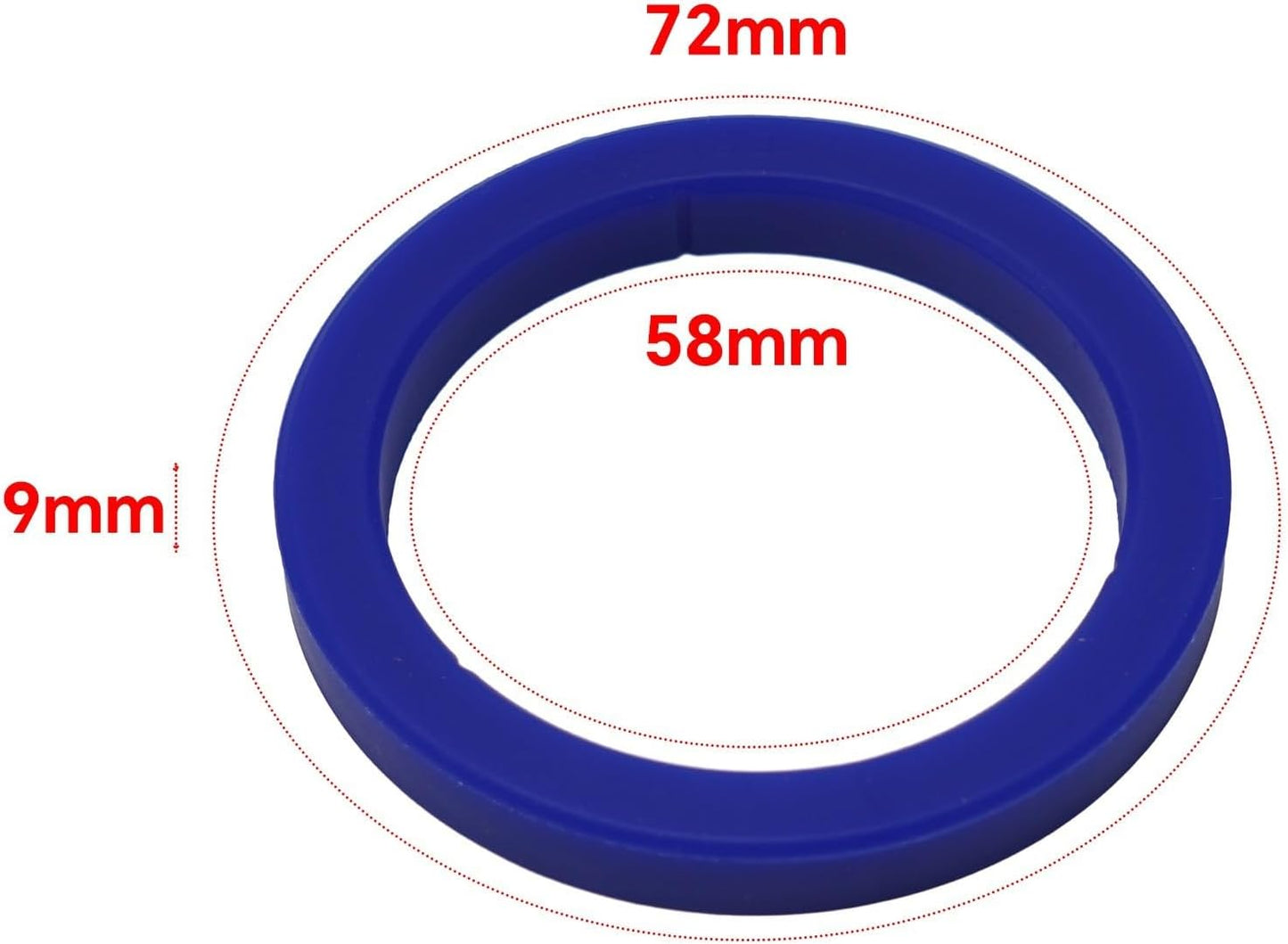 Silicone Group Head Gasket Seal Ring For Cafelat E61 Espresso Coffee Machine 58Mm ID 72Mm OD 9Mm Thick Compatible With For Gaggia VBM For Faema
