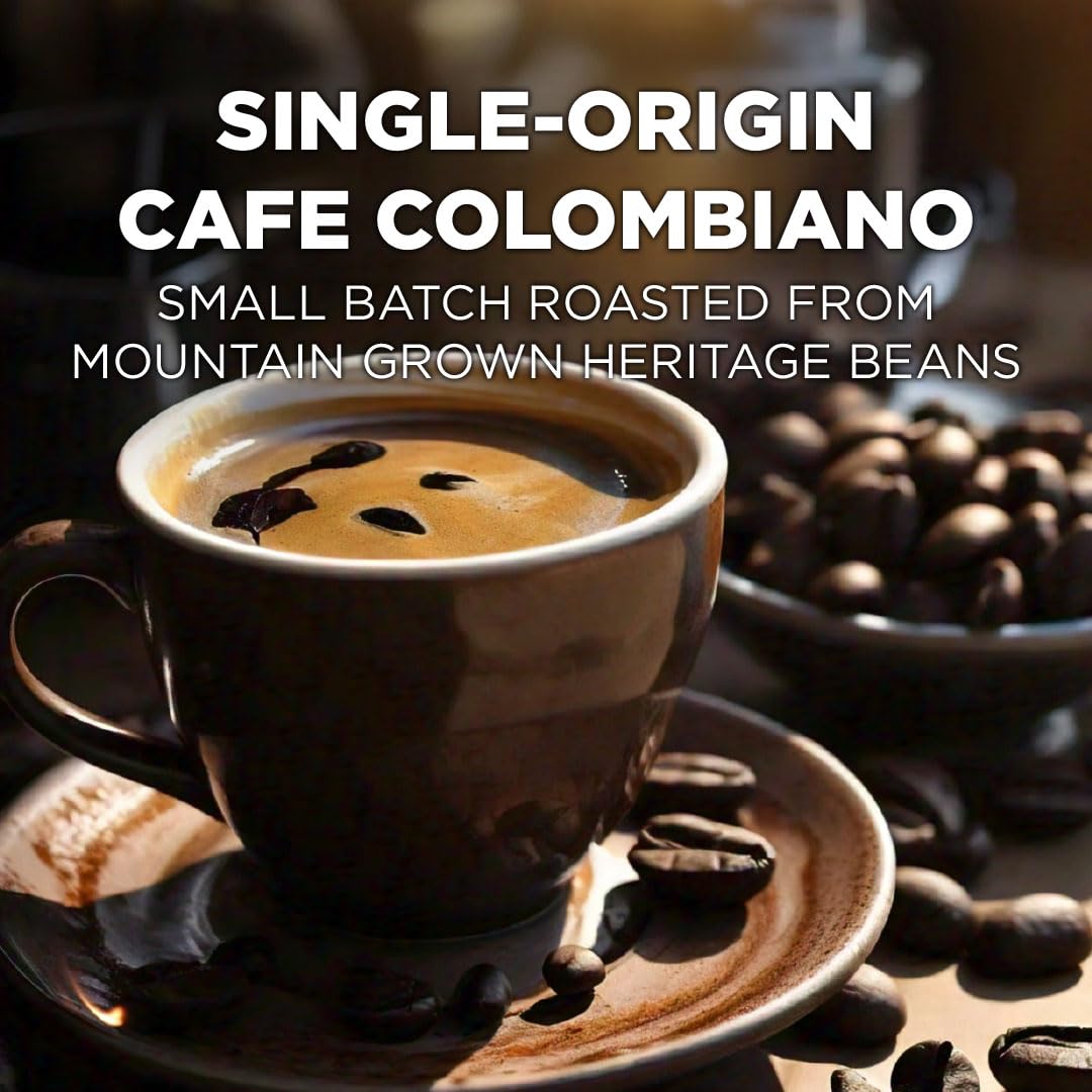 Maud's Columbian Coffee Pods, 50 ct, Single Origin, Medium Roast Coffee in Recyclable Single Serve Pods – 100% Arabica Coffee, Compatible with Keurig K Cups Maker