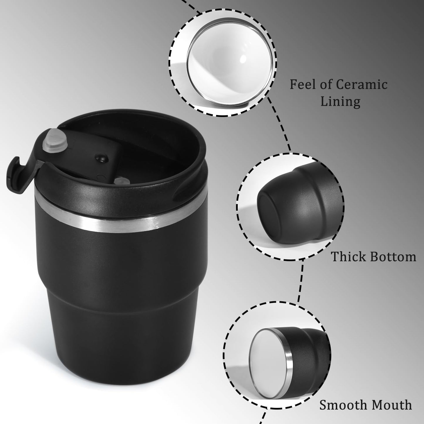 4oz Espresso Cups, Insulated Espresso Cups Set of 2, Expresso Shots Cup, Stainless Steel Shot Glasses for Coffee, Portable Espresso Travel Mug for Camping