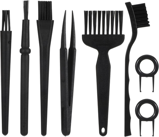 8 Pcs Keyboard Brush Keyboard Cleaning Kit Anti Static Brush Mini Pp Handle Nylon Anti Static Electronic Dust Electronic Dust Cleaning Brushes for Computer and Small Spaces