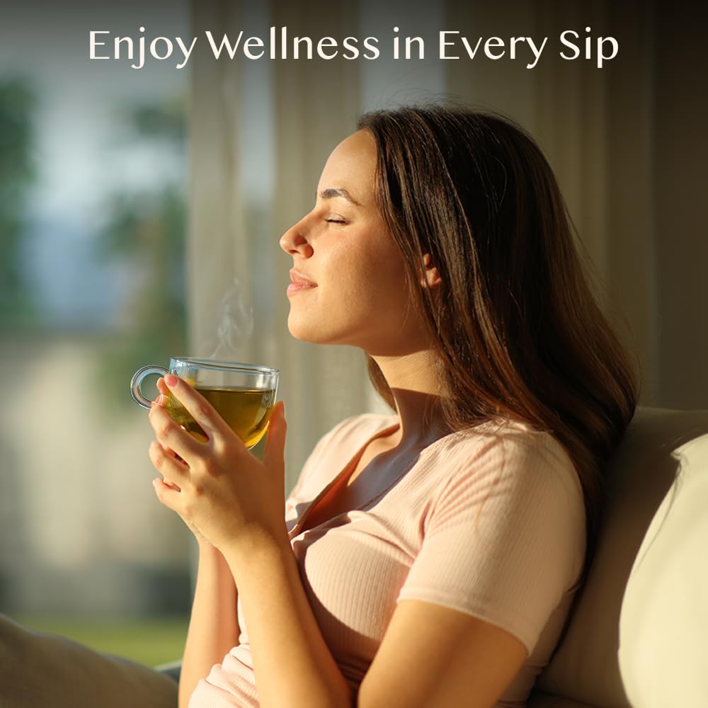 VAHDAM, Assorted Herbal Tea Sampler (18 Tea Bags, 9 Flavors) Caffeine-Free, Non-GMO | Double Infusion, Individually Enveloped Tea Bags | Herbal Tea Assortment