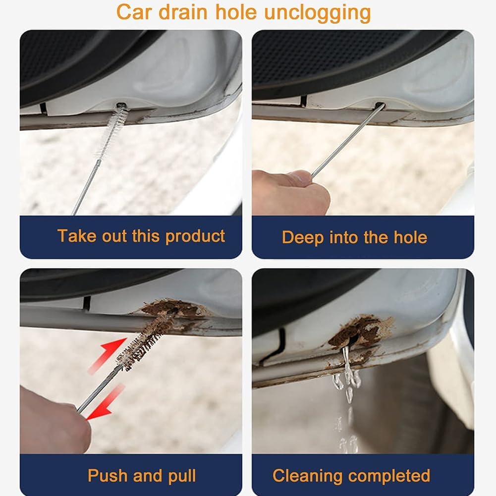 Crevice & Tube Brush Set:13-Pack Flexible Nylon Brushes for Kitchen Sink, Bathroom Tile, Car Detailing,Fridge, Lab - Women's Cleaning Kit