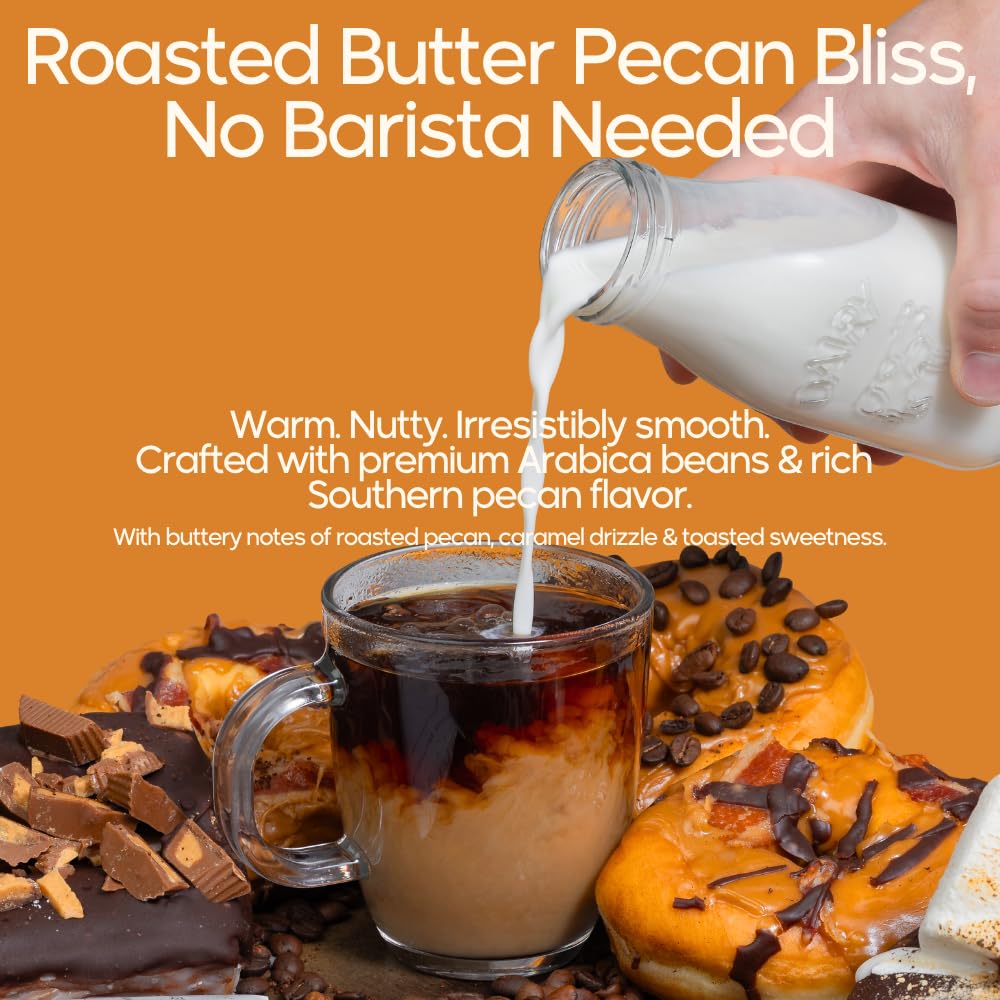 Sarasota Coffee 1905 Cold Brew Coffee Bags | Roasted Butter Pecan Crunch | Blonde-Medium Roast | Low Acid & Smooth | Ground Filter Packs | Cold Brew Kit Makes 14 Cups | Rich Nutty Notes