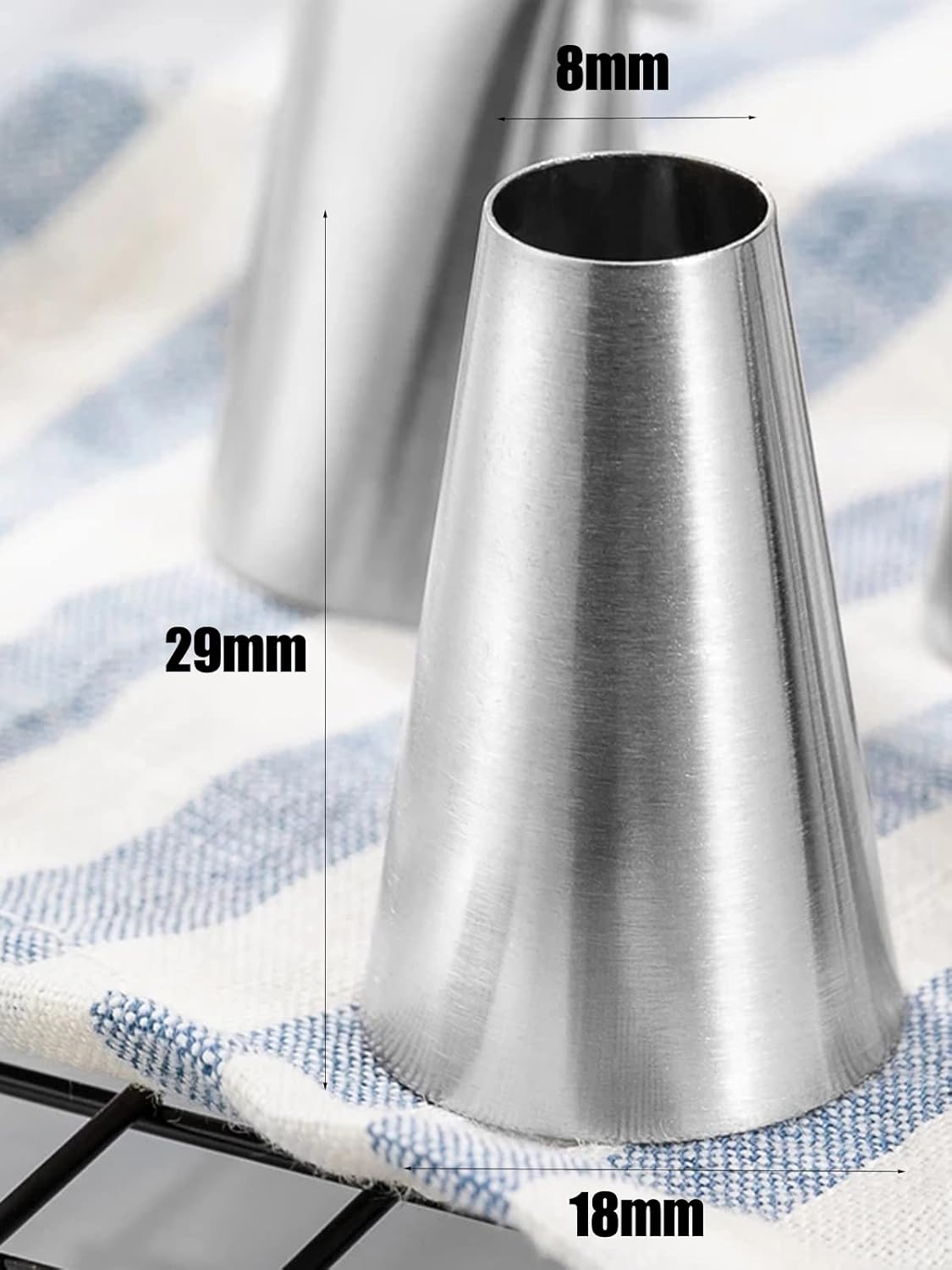 Round Tip for Macarons,Round Decorating Piping Tip #12,3 Pcs