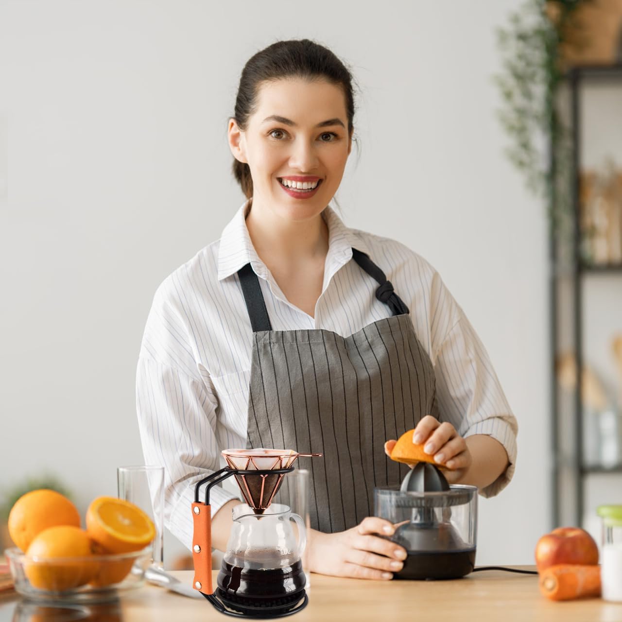 Mikikit 1pc Shelf Coffee Filter Rack Hand Coffee Filter Holder Funnel Hand Coffee Supply Filter Cup Rack Coffee Filter Cup Stand Coffee Accessory Juice Dripper