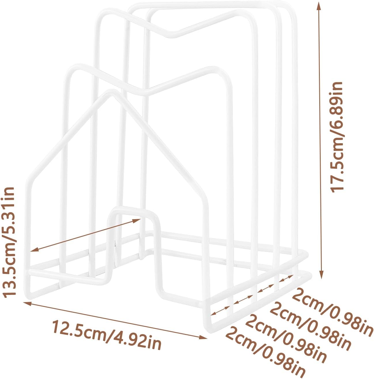 Pot Lid Organizer W 2 Chip Bag Clips Cutting Board Holder Inside Cabinet 304 Stainless Steel Pan Organizer Under Cabinet Pot Cover Cookie Sheet Bakeware Serving Tray Cooling Rack Stand Kitchen White