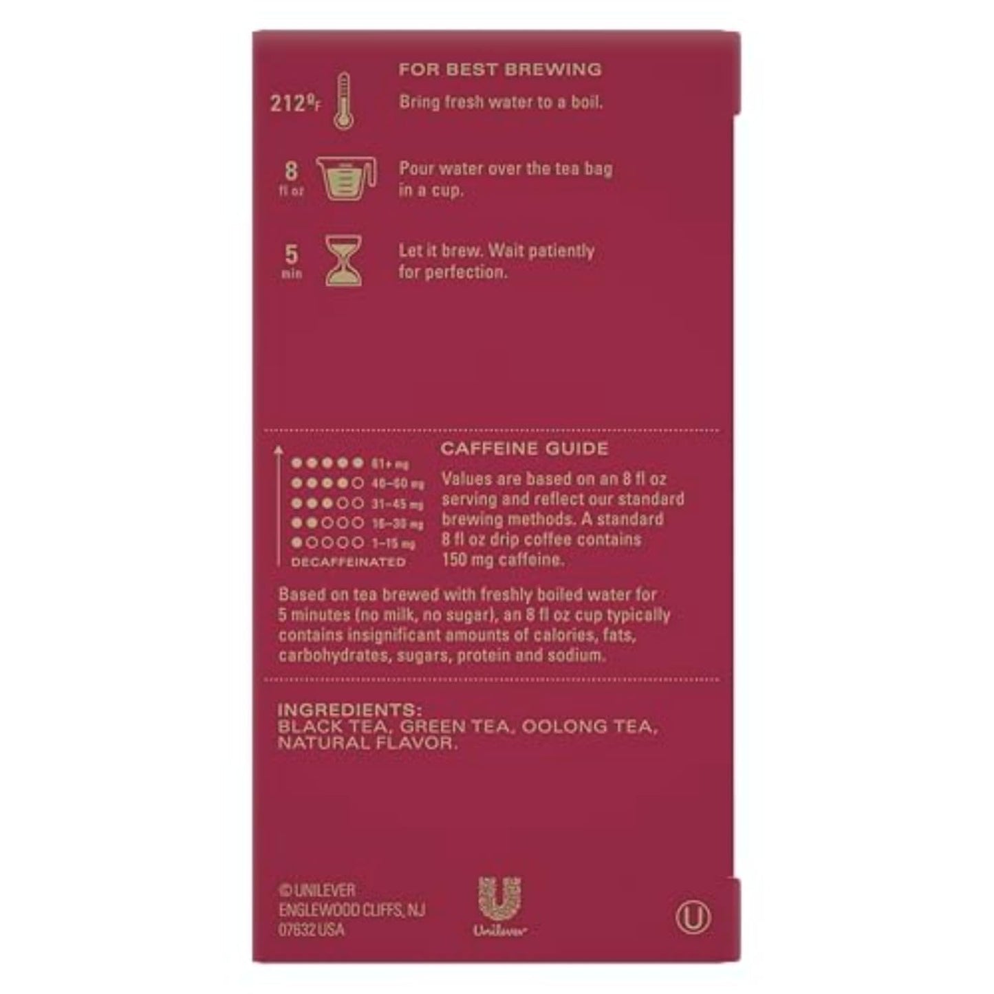 TAZO Joy Limited Edition Seasonal Black Tea Blend Tea Bags, 120 Total Bags (20ct - Pack of 6)