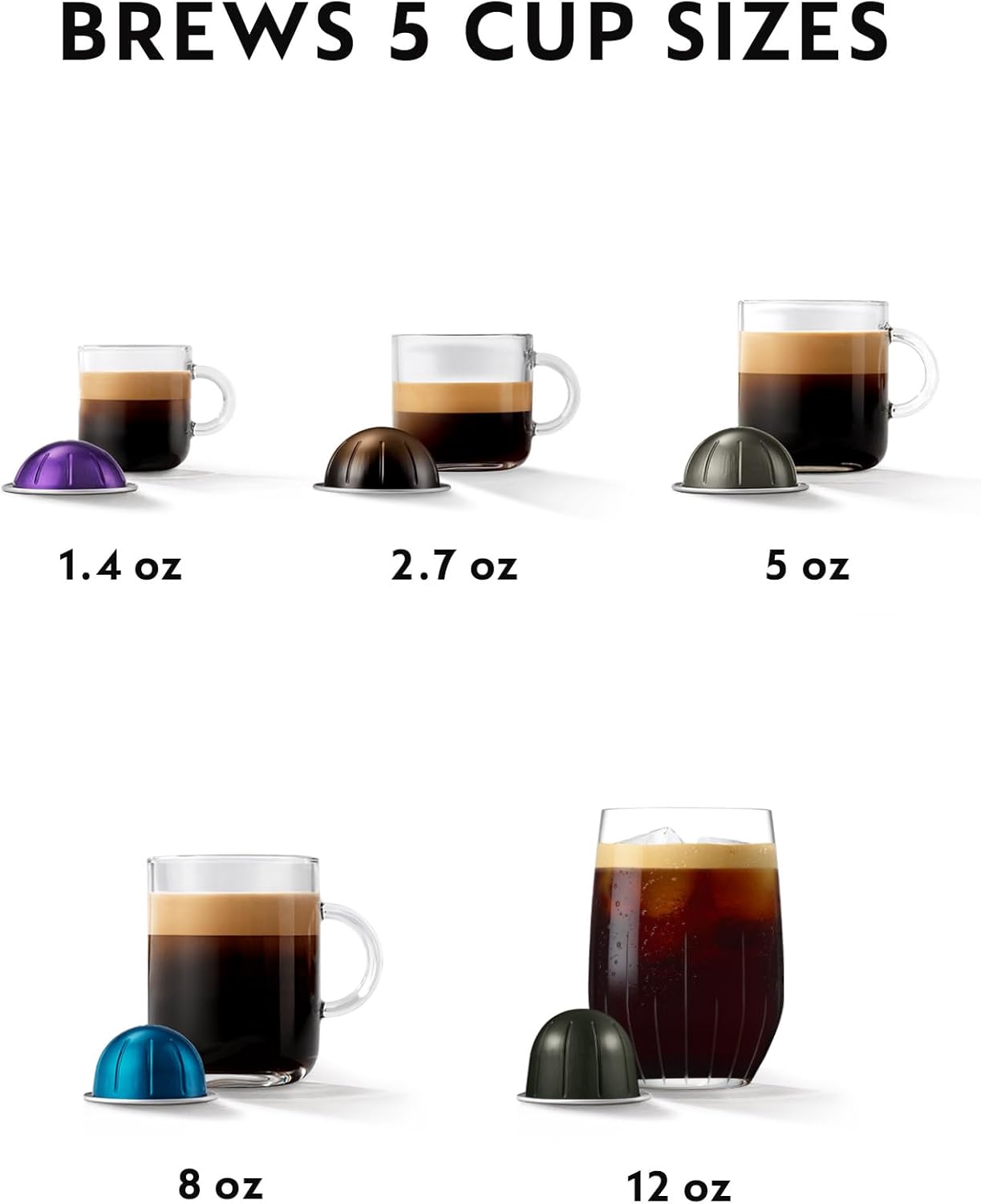 Nespresso Vertuo POP+ by Breville, Dark Grey
