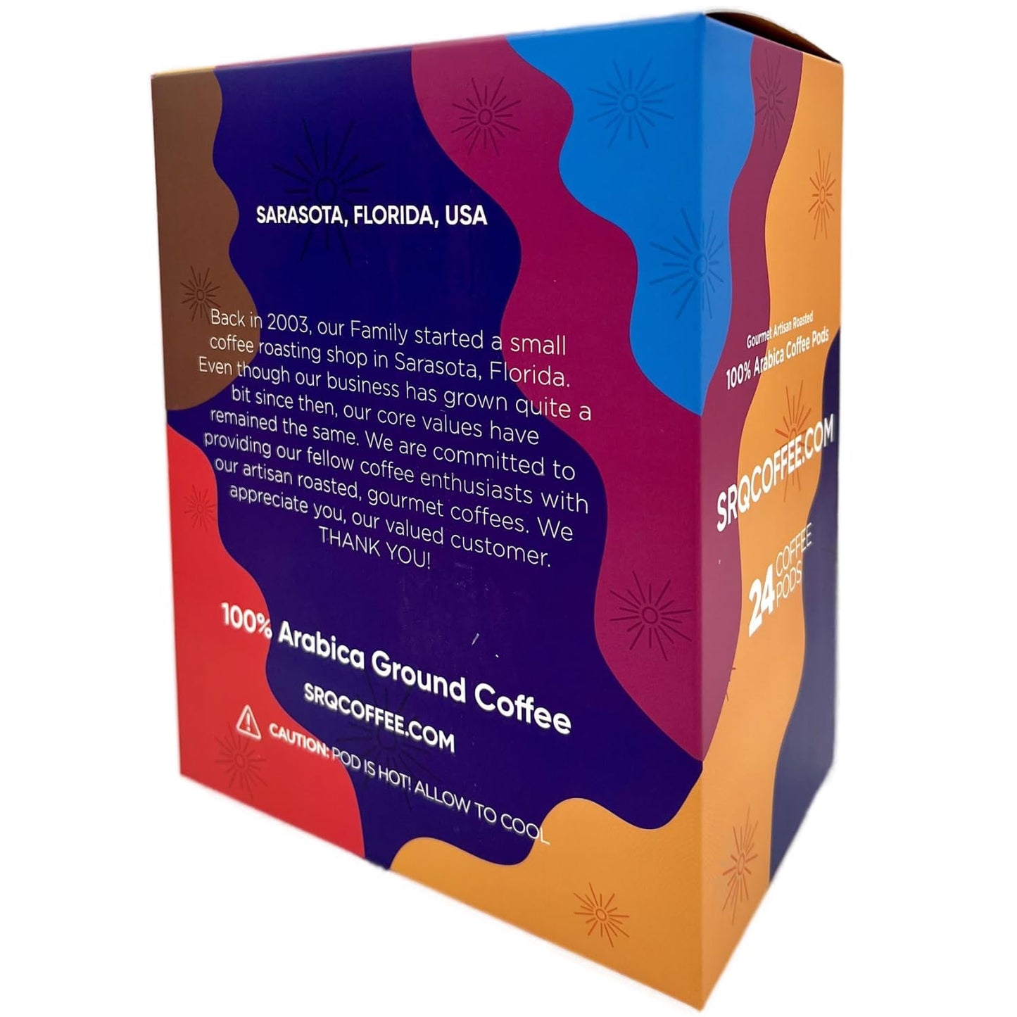 Sarasota K-Cup Coffee Pods | Medium Roast Flavored Coffee | Jamaican Me Crazy | Single Serve for Keurig Brewers | Gourmet, Low Acid, Mold Free | 24 Count